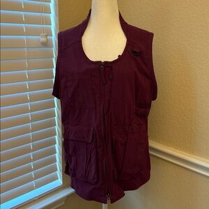 Duluth Trading Women's Heirloom Gardening Vest Size Large Dark Purple